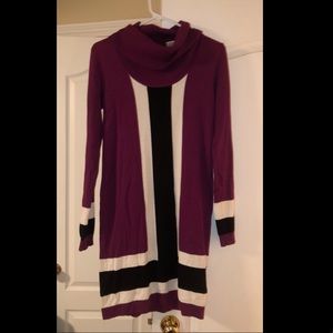 Purple, light sweater dress. Worn once.